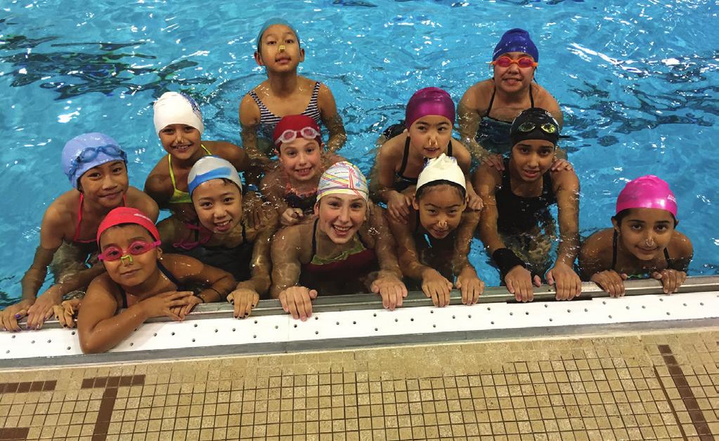 Synchronized Swimming Camps FULL-DAY SYNCHRO SPORTS CAMP COMBO (BOYS & GIRLS AGES 6-12) Experience LOTS of sports through our synchro/sports camp combo.