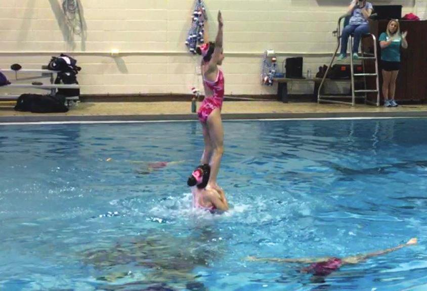 SYNCHRONIZED SWIMMING CAMP (BOYS & GIRLS AGES 6-12) Synchronized swimming is the perfect combination of dance, gymnastics, music, and water!