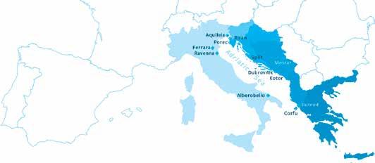Trashëgimia kulturore dhe natyrore e Adriatikut përfshin pasuritë me vlera të jashtëzakonshme universale që janë të vendosura në Listën e Trashëgimisë Botërore të UNESCO-s.