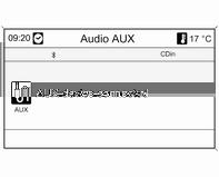 Moguće je, npr. priključiti prenosivi CD plejer u AUX ulaz preko priključka od 3,5 mm.
