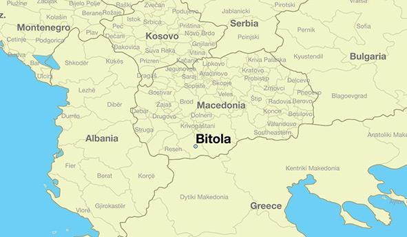 OPTION 3 Bitola is connected with main cities in the Balkan by direct bus. Belgrade, Serbia Bitola bus return ticket 60 euro, 1 bus per day.