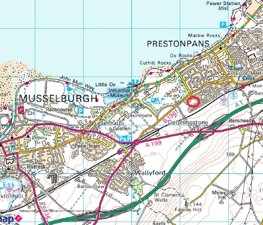 Location The site is located within the commuter settlement of Prestonpans, a historic town in East Lothian which has seen substantial population growth and new housing in recent years.