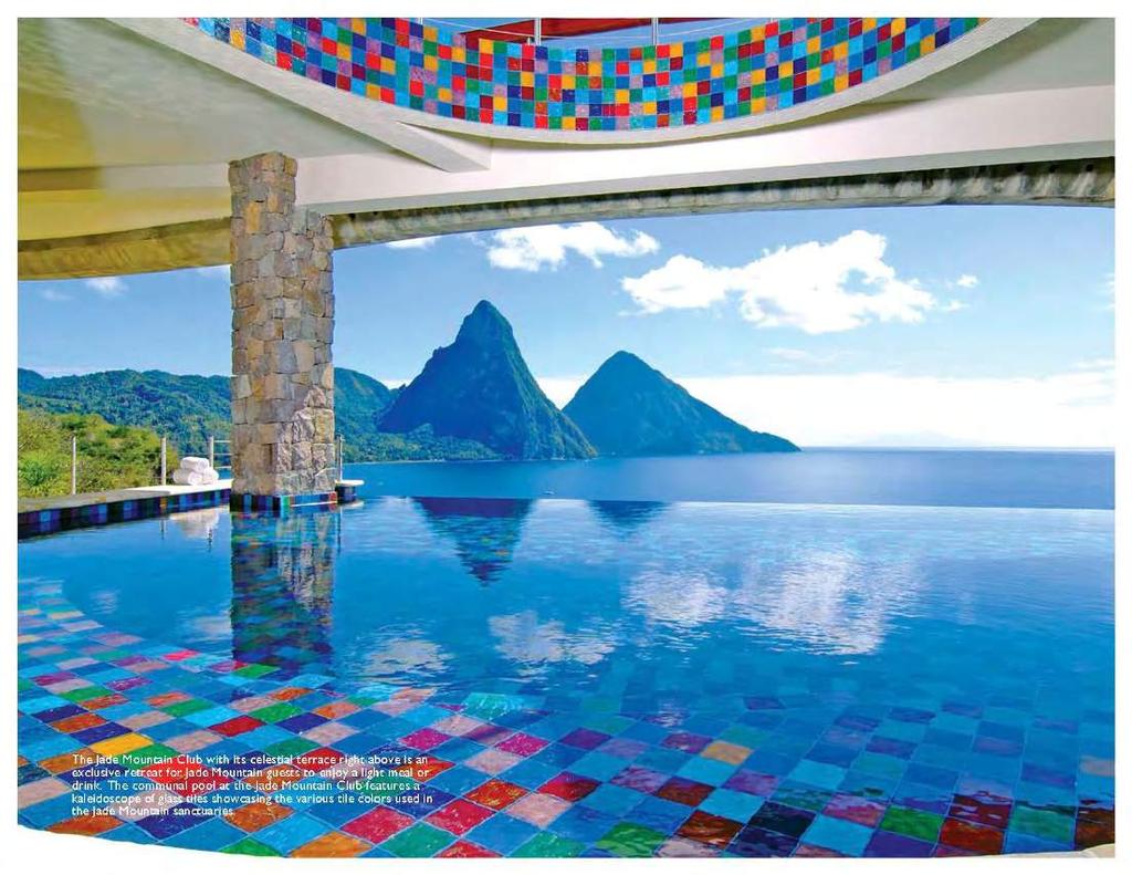 Infinity pool in the restaurant.