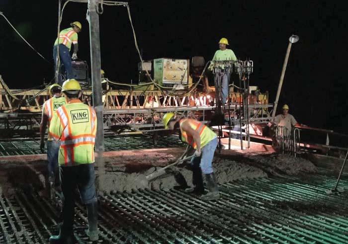 PAGE 9 At left, King Construction does a bridge pour at night for a new K-14/K-96 bridge south of Lyons. District News Continued from page 8 JULY 2011 IN KANSAS.