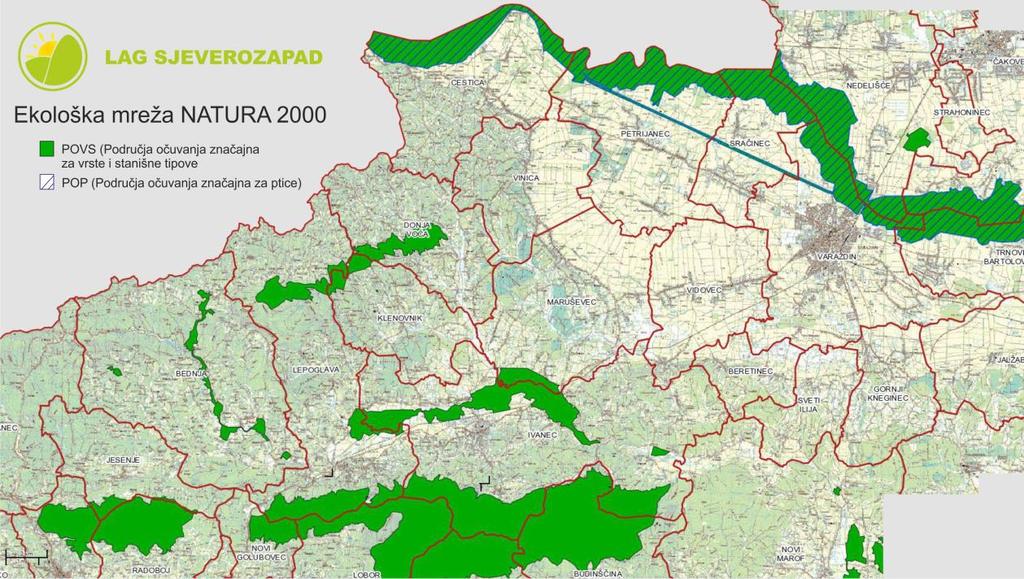 Prilog 3: Karta NATURA 2000 područja na
