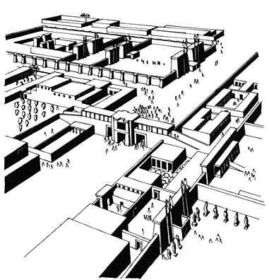 Slika 12 : Idealni prikaz Eknatovog grada Amarne 6.