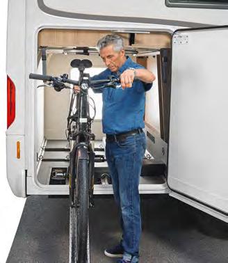 wonder for bikes and scooters with the queen-size floor plans Your big bike, Pedelec or scooter won t fit into the rear garage of your motorhome?