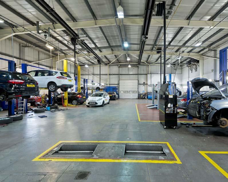 To the rear of the showroom is an eleven bay workshop which has roller shutter access onto both the side and rear parking areas.