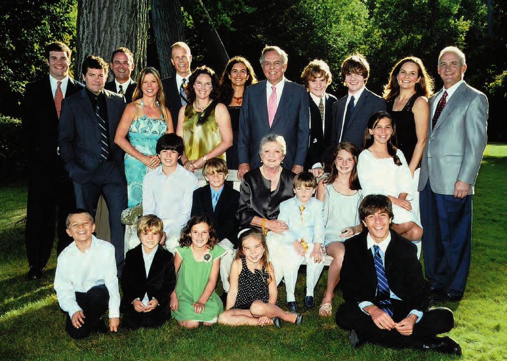 Bryan family photograph taken on the east lawn of the main house at Crab Tree Farm on August 24, 2008, on the occasion of Neville Frierson and John Henry Bryan s fiftieth wedding anniversary: