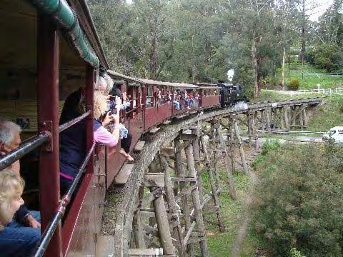 Page 2 of 4 Puffing Billy in the Dandenong Range. On Friday, Sep 18th, we flew to Papeete, Tahiti.