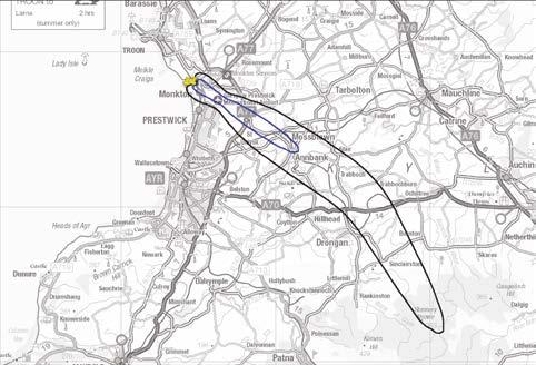 The diagrams below show the noise impact of our preferred route (typical and worst-case).