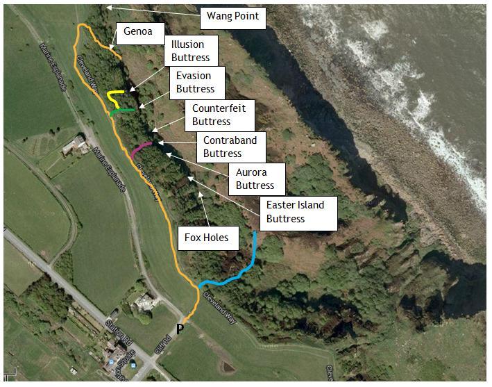 Directions From the parking at Station Square, Ravenscar, follow the Cleveland Way north-west towards the hotel.