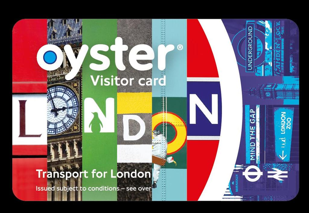 VISITOR OYSTER CARD Travel Smart Card.