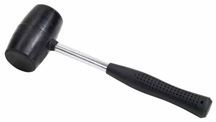 : 580134 Rubber head and grip Steel shaft The indispensable tool for camping Pieces per