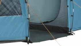 BALTIMORE 400 23 TOUR Sewn-in groundsheet A range of modern tunnel tents offering spacious bedrooms and large living areas with large panoramic windows for extra light and unobstructed viewing when