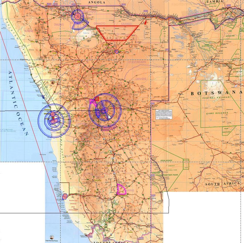 Namibia Airspace below FL 145 2.