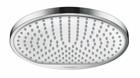 Hansgrohe_Crometta_Showerhead_S_240_ front A round version (S) of the overhead shower is also available.