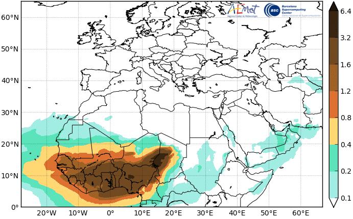 equatorial confluence. Weak moderate high Fig.3a: Mean wind at 850 hpa ( m/s) 1 st to 10 th December, 2015 (Source: NOAA/NCEP) Weak moderate high Fig.
