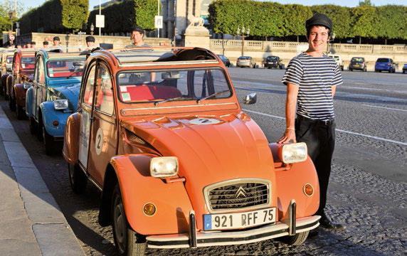 23 PARIS SIGHTSEEING IN A CLASSIC CAR 20 Hop on board an iconic French Citroën 2CV classic car and enjoy a great sightseeing tour of the City of Lights, including the Eiffel Tower, the Arc de