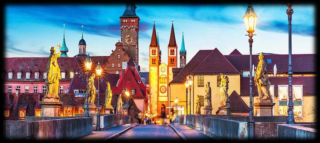 From the old bridge Alte Mainbrücke, you will enjoy fantastic views of the fortress Marienberg, the pilgrimage church Käppele and the famous