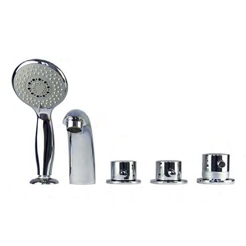 Inward Swing Door Walk In Bathtub Specifications Faucet Options Thermostatic Control Valve 5 Piece Faucet Set Color/Finish: Chrome Features: Adjustable water temperature preset No