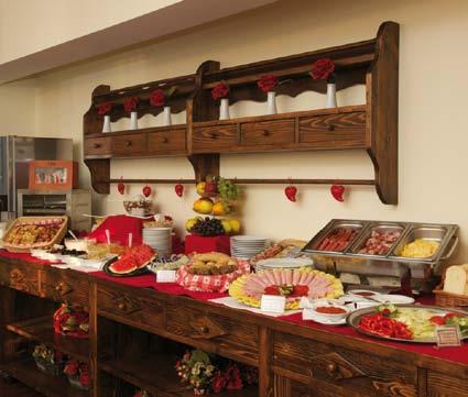 A rich breakfast buffet will help you boost your energy levels for a day filled with activities.