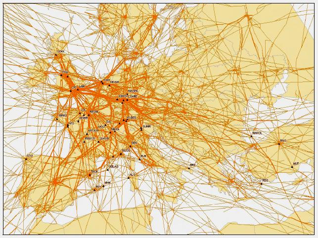 European Air Traffic Growth Perspectives Today Western European core traffic areas are exposed to higher traffic density than CEE
