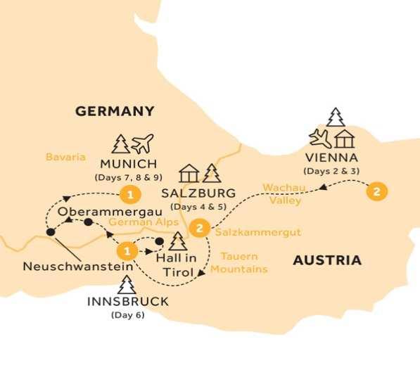 Insight Vacations special pricing!! Christmas Markets of Austria & Bavaria December 10, 2018 $1,630.00 per person/dbl Discover the magic of Austria & Bavaria s Christmas Markets.