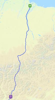 leg 18 Deadhorse 330 miles - This leg will continue on the ALCAN Highway crossong into the United States.