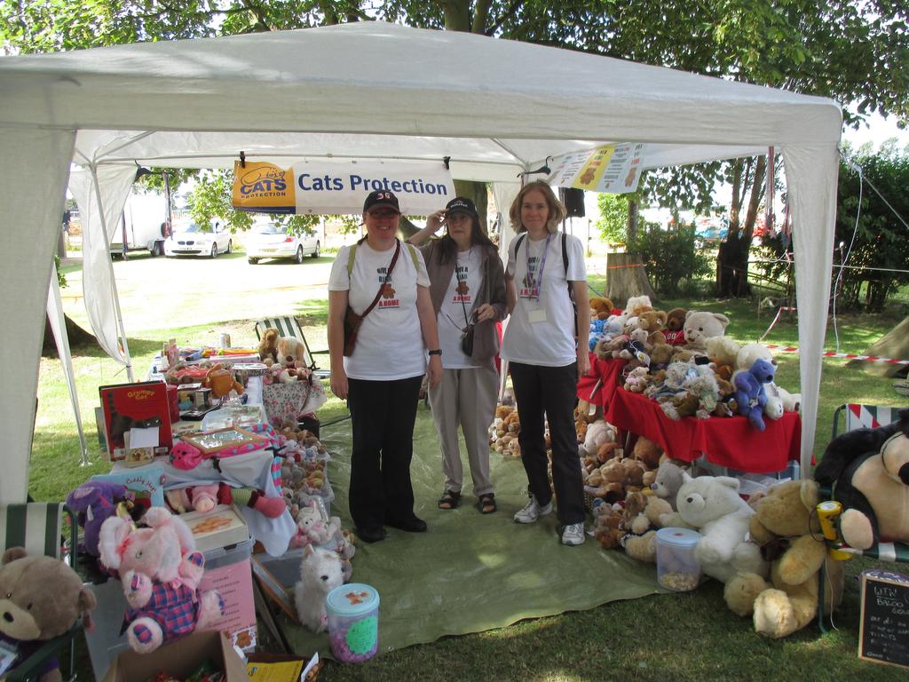 We had two stalls, one showing what we do on an event, and team member Bev had her Give A Bear A Home stall.