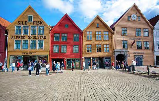 DAY 5 Bergen Today, your guide will meet you in your hotel lobby for your tour of Bergen. You will visit the Old Bryggen, the original settlement of Bergen.