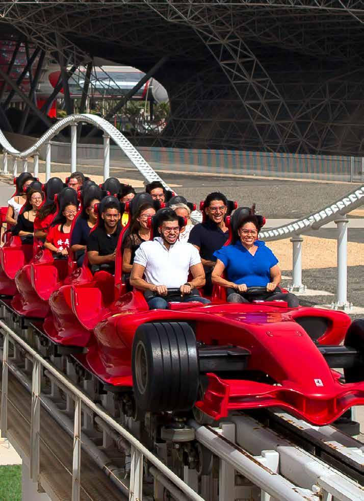 0 0 GP PARKS PASS Unlimited access for the F ticketholder to Ferrari World & Yas Waterworld Abu Dhabi on Friday, Saturday & Sunday of the F