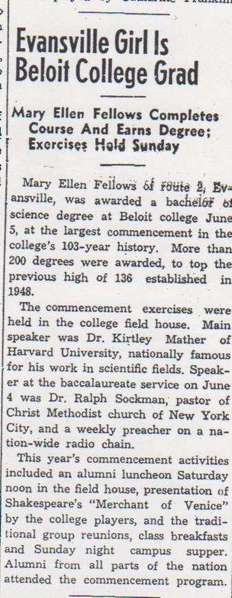 June 9, 1949, Evansville Review,