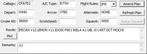 Referring to Appendix A for SID and Appendix B for squawk code, the flight plan shall be modified to something like this: 5301 (Expert s tip: to further simplify the transition routes, one may change