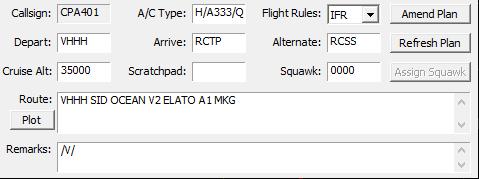details). 8.3.3. Last but not least, a flight plan for a very popular route is submitted.
