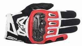 carbon knuckle protector provides impact and abrasion protection Thumb padded with energy absorbing E.V.