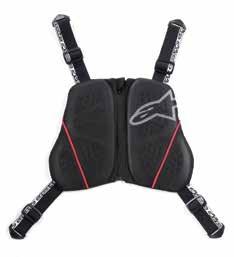 KR-C features an easy to use divided chest protector certified to pren 1621-3:2013 An innovative harness system