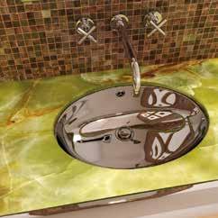 Sink: THA built-in (glossy steel) Fittings: range TUY Adjustable feet Wall mounting