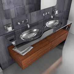 miscelatore Bathroom console Surface finish: glossy antitouch Sink: THA