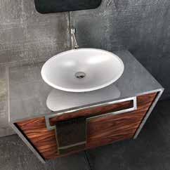 miscelatore Bathroom console suspended Surface finish: glossy antitouch Sink: THA