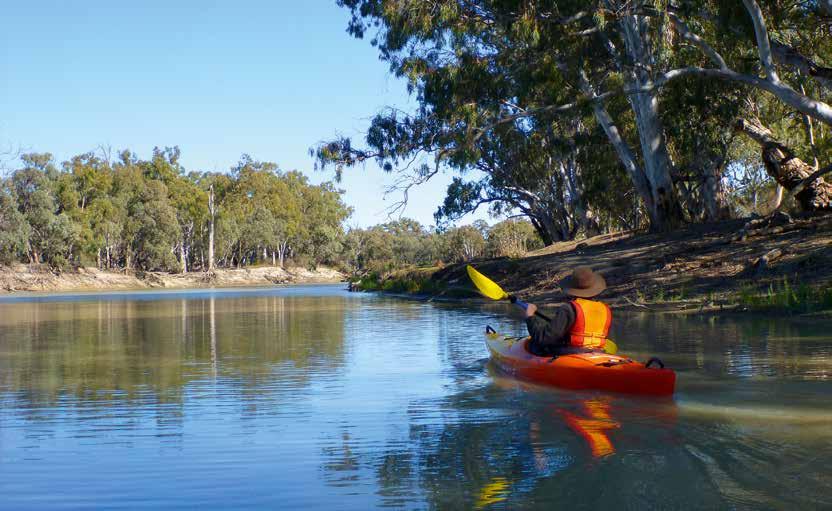 National PARKS The Murray region s national parks boast vast landscapes, canoeing and fishing adventures, and remote campsites under the stars.