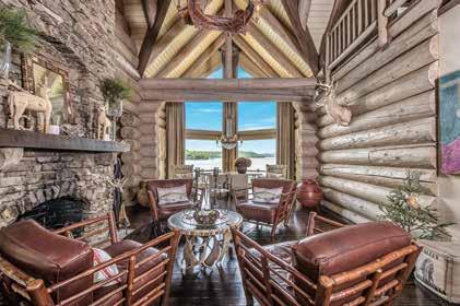 Montana, 30 ceilings in the great room & 2-story rock