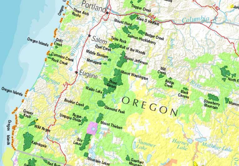 Designated Wilderness In Oregon