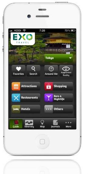 A smart guide in your pocket 6 Categories Hotels, Attractions, Restaurants, Bars, Shopping and Other 1000 Points of Interest (POI)