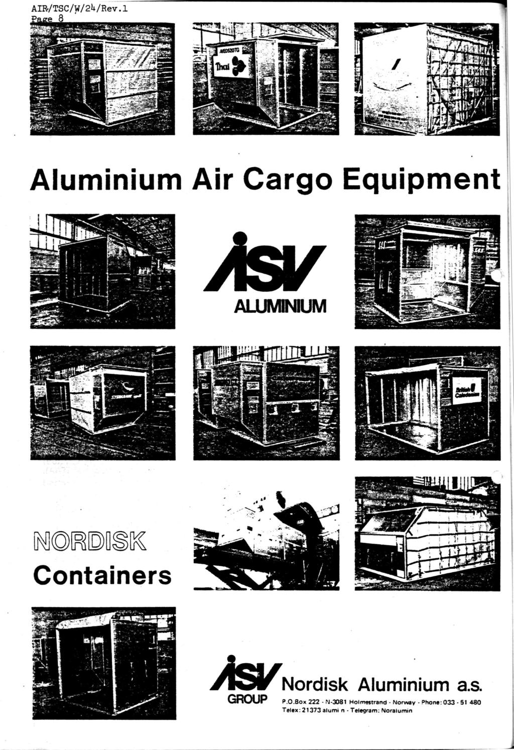 8 Aluminium Air Cargo Equipment As/ ALUMINIUM Pfinir.iîiiLiii 1 J, Jg p2 MHJJUtU "^St^fe'. '^Pi''. J C-._,.