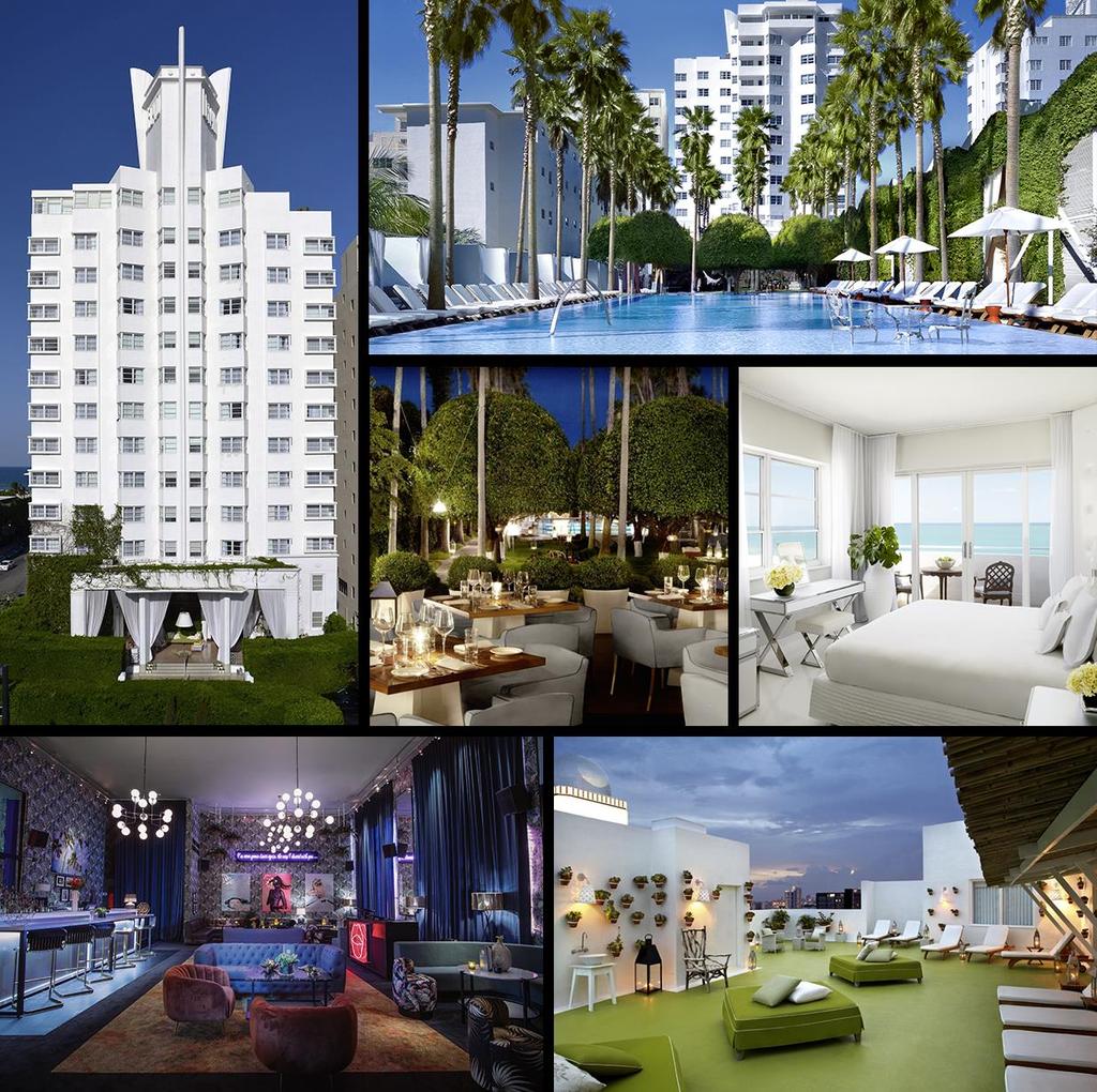 FLAGSHIPS 39,000 194 Square Feet Key Count 8 Bungalows 1 Penthouse & Apartment Philippe Starck Designer Rob & Rose Schwartz Developer or Architect Food & Beverage Leynia Delano Beach Club Doheny Room