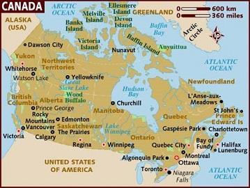 in large and medium-sized cities, many near the southern border. Its capital is Ottawa, and its four largest metropolitan areas are Toronto, Montreal, Calgary, and Vancouver.