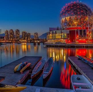 Vancouver has the highest population density in Canada with over 13,590 per square mile.
