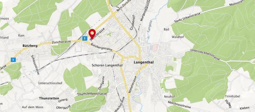 Directions Easily accessible by car and public transport. By car: exit the A1 at the junction signposted Niederbipp and head towards Langenthal.