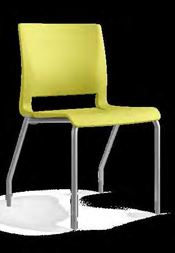 MULTIPURPOSE CHAIR, COUNTER & BAR STOOL What goes into an award-winning plastic chair? Patented flexing technology, for one.